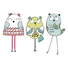 Наклейки длинноногая Сова железные на теплопередачи патчи моющиеся Diy Parchers пользовательские аксессуары детские милые нашивки в виде животных