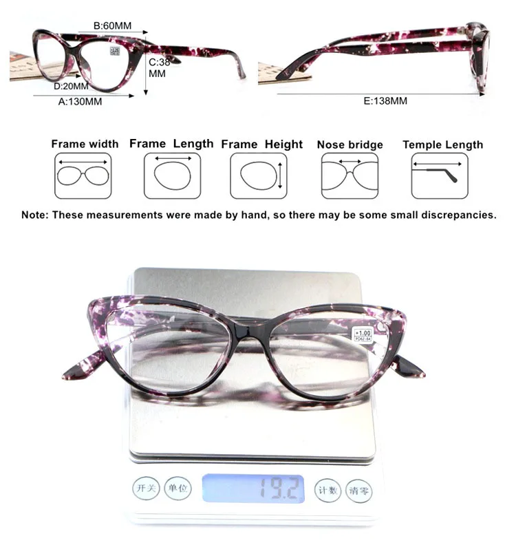 YOOSKE очки для чтения «кошачий глаз» Для женщин сверхлегкие женские очки s по рецепту диоптрий+ 1,0 1,5 2,0 2,5 3,0 3,5