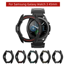 

SIKAI 2021 Case For Samsung Galaxy Watch 3 45mm TPU Shell Protector Cover Band Strap Bracelet Charger for Galaxy Watch3 45mm