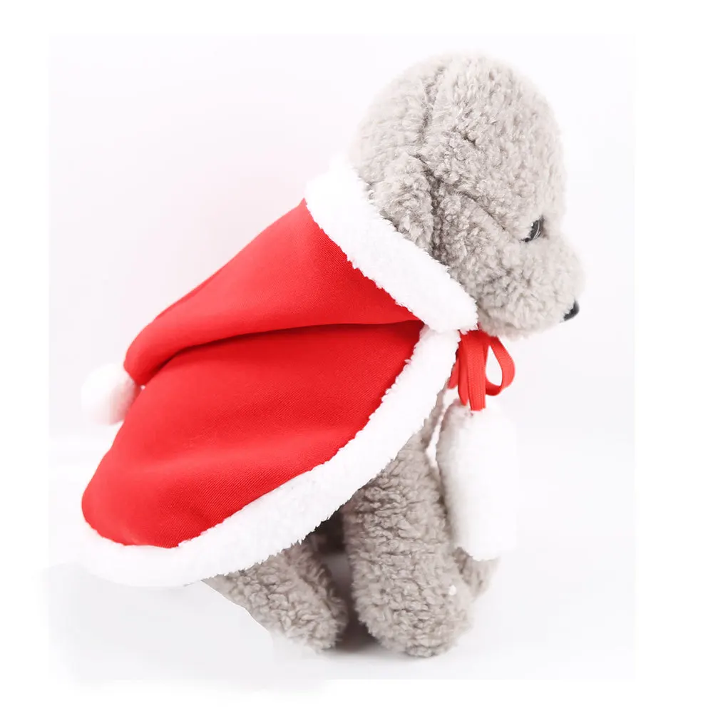 Christmas cloak dog clothes autumn and winter new cat accessories pet clothing cat Christmas cloak pet supplies