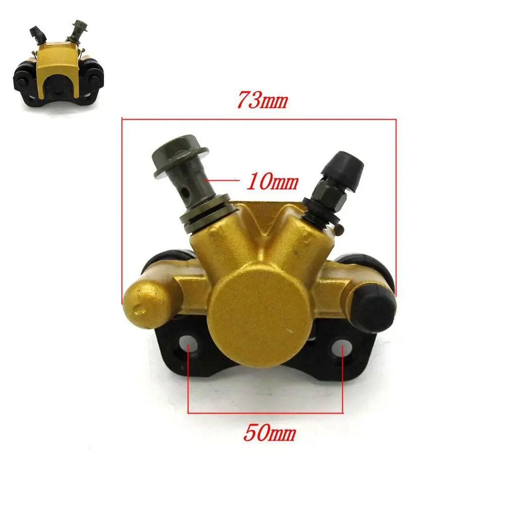 Front Disc Brake Master Cylinder Hydraulic Caliper with Pads For 50cc 70cc 110cc 125cc ATV Buggy 4 piston 800mm 1400mm bicycle disc brakes set mtb hydraulic brake for bikes