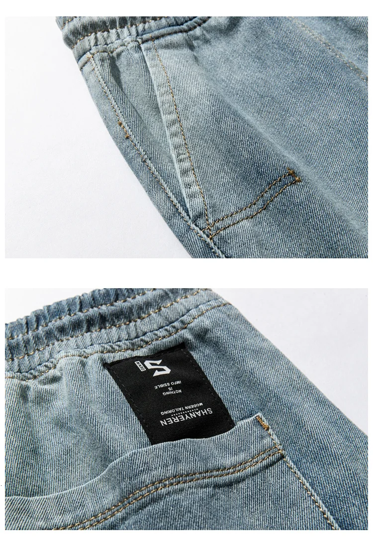 Мужские потертые свободные Стрейчевые облегающие повседневные штаны Homme Cargo Pocket джинсы байкерские джинсовые штаны высокого качества размера плюс M-2XL