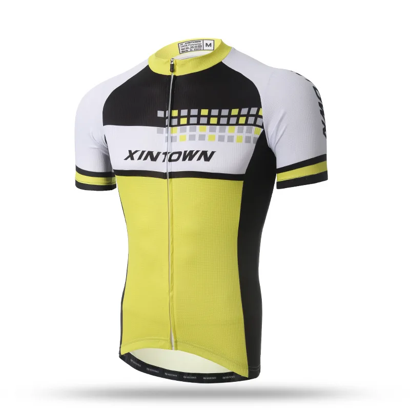 Ride a yellow blouse Куртка для верховой езды, новая летняя блуза с короткими рукавами для мужчин, для езды на велосипеде, для друзей - Цвет: Ride a yellow blouse