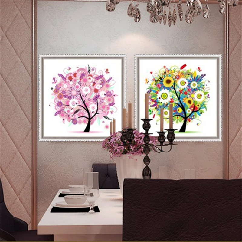 

5d Diamond Painting Spring Summer Autumn Winnnter Diy Home Decoration Embroidery Pattern Embroidery Handmade Square Paintings