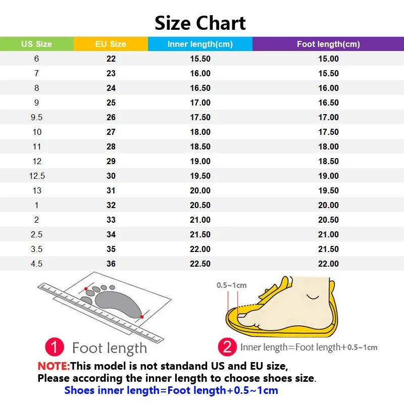 eu size shoes kids