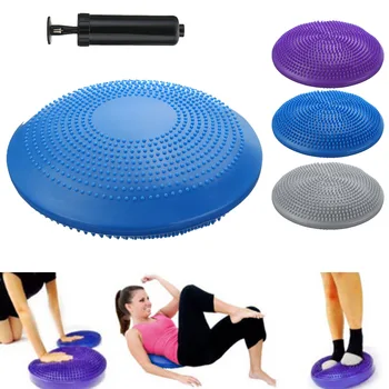

Yoga Balance Mat Massage Cushion Balance Seat Cushion Plate Padded Thick Explosion-Proof Balance Ball Foot guo Rehabilitation Pa