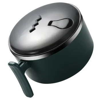 

1Pc Instant Noodle Bowl with Handle and Lid Stainless Steel Bowl Soup Container