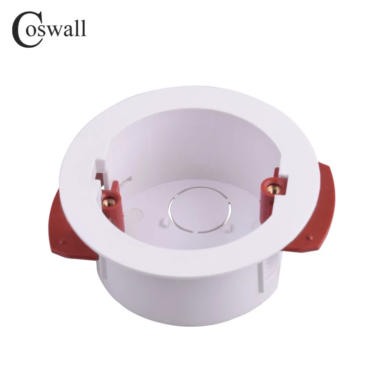 Round Dry Lining Box For Gypsum Board / Drywall / Plasterboad 50mm Installation Distance 32mm Depth Coswall