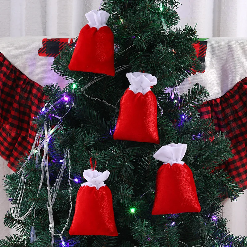 

Christmas tree to hang Christmas gift bag Christmas Tree Pendant decorations Gift bag Holiday layout props Christmas decorations