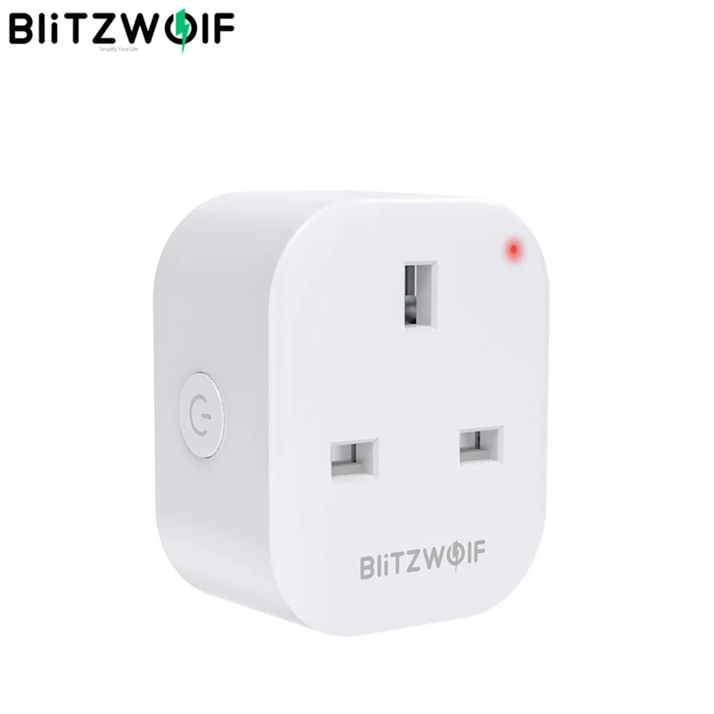 BlitzWolf BW-SHP11 Smart Socket 16A 3520W Великобритания Plug APP Удаленный контроллер Адаптер Выход
