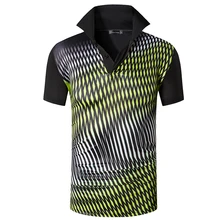 Jeansian, мужские спортивные футболки поло, рубашки поло, рубашки для гольфа, тенниса, бадминтона, сухой крой, короткий рукав, LSL276, черный цвет