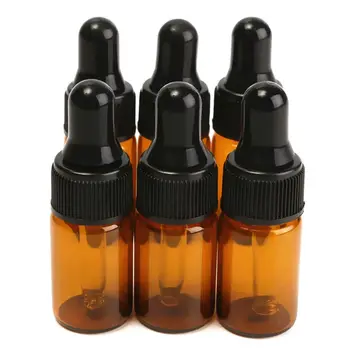 

New 10pcs 3ml Empty brown Glass Dropper Bottles with Pipette for Essential Oil