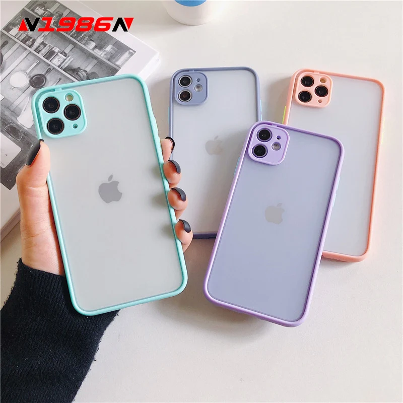 N1986N Candy Color For iPhone 11 Pro X XR XS Max 6 6s 7 8 Plus Phone Case Fashion Camera Protection Hard PC Case For iPhone 11 N1986N Candy Color For iPhone 11 Pro X XR XS Max 6 6s 7 8 Plus Phone Case Fashion Camera Protection Hard PC Case For iPhone 11