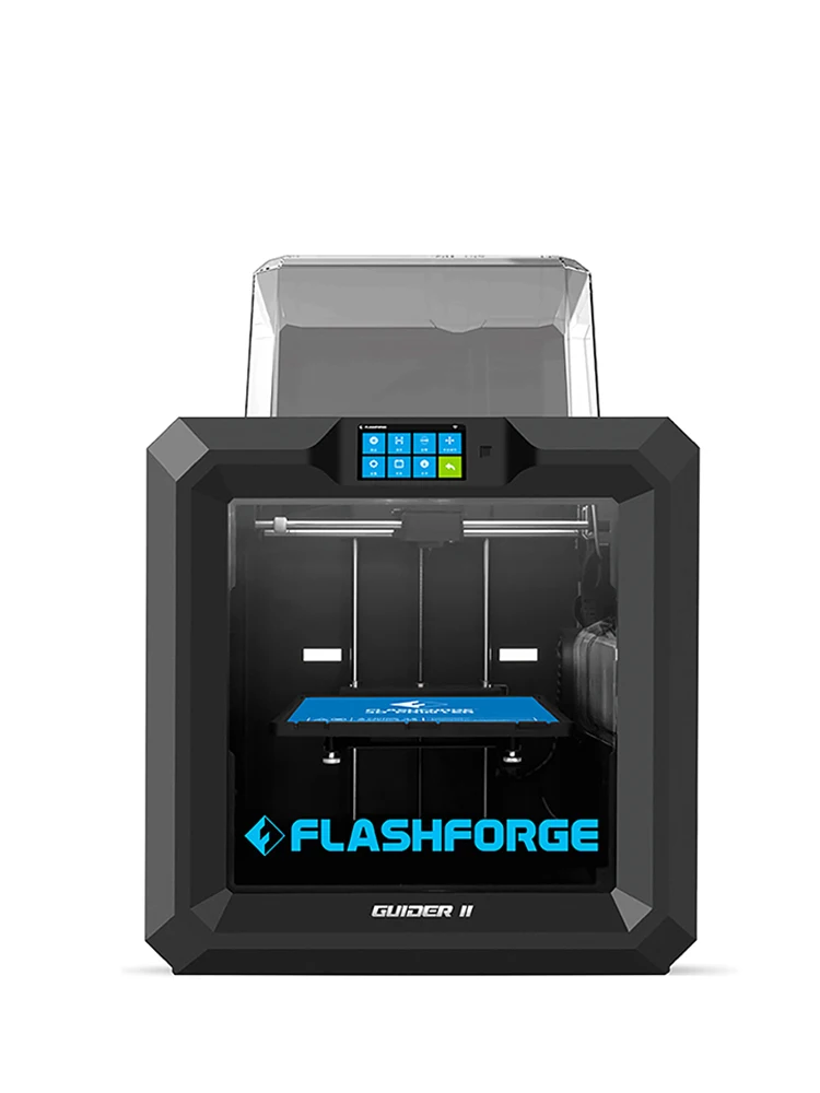 대형 인쇄 재개 기능과 완전 밀폐형 Flashforge Guider 2 3D 프린터, 다양한 재료 지원 (PLA, ABS, TPU, PETG), 인쇄 영역 크기 280*250*300mm
