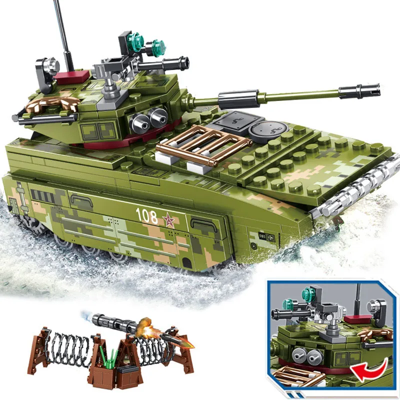 Details about  / Chinese type 05 Amphibious Fighting Vehicle Panlos Building Blocks
