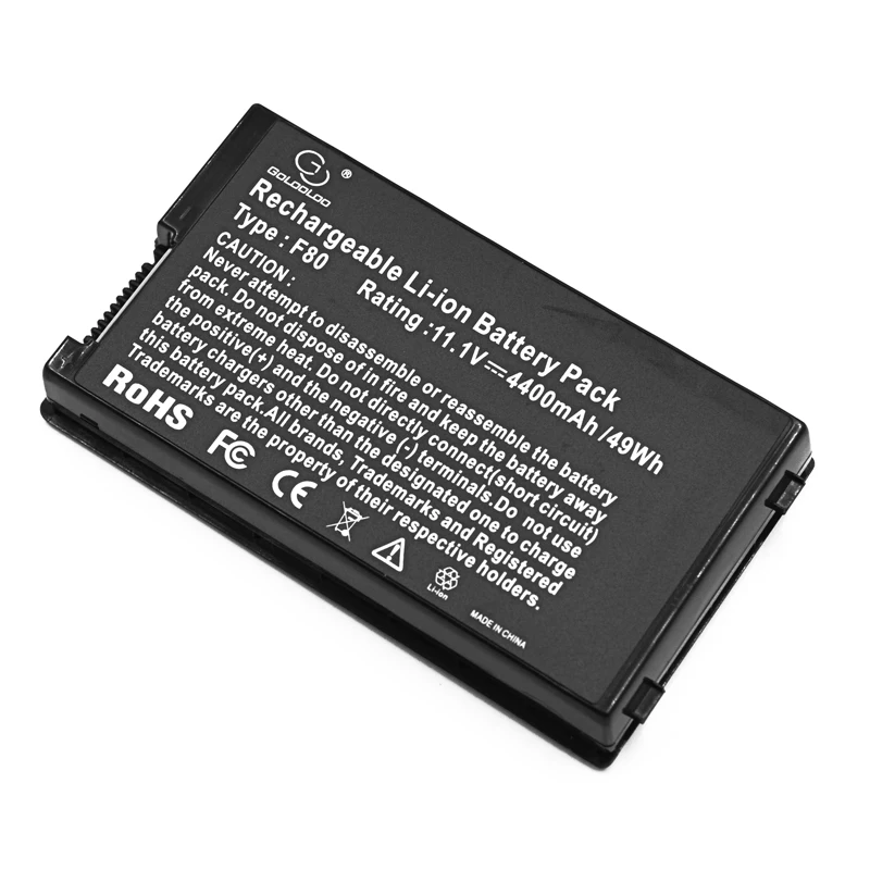 Golooloo Аккумулятор для ноутбука ASUS F8 F80 F80H F80A F80S F80Q F80L F80M F81 F81SE X82SE F83 F50S X61 X61W X61S X61GX X61SL X61Z