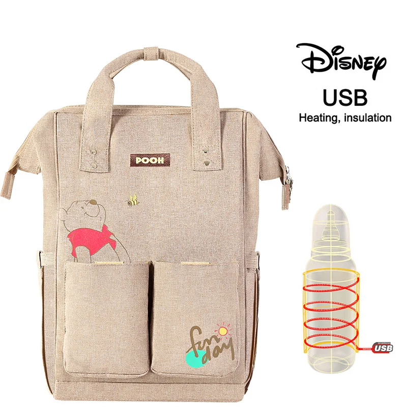 2 Сумка для подгузников disney, рюкзак, USB бутылочка, изоляционные сумки, Минни, Микки, большая емкость, для путешествий, для кормления ребенка, Мумия, сумка для подгузников, Boby, большая - Цвет: 2