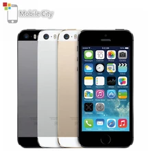 Разблокированный смартфон Apple iPhone 5S IOS 4,0 ''16 Гб/32 ГБ/64 Гб rom WiFi gps 8MP Touch ID Fingerprint 4G LTE мобильный телефон