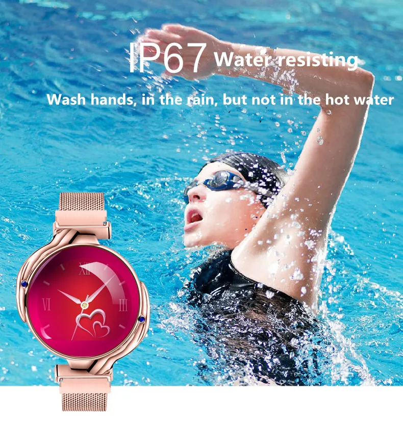 TKYUAN Z38, умные часы для женщин, пульсометр, кровяное давление, часы, фитнес-трекер, спортивный, для девушек, умный Браслет