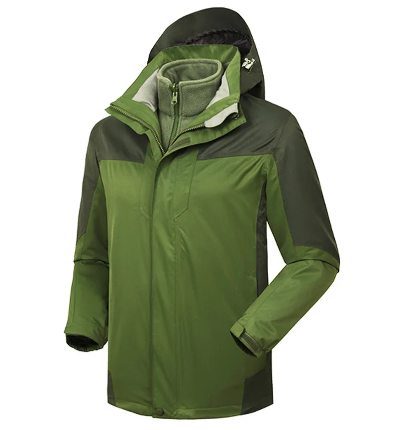 Стиль наружная водонепроницаемая куртка мужская и женская три-в-цельная Водонепроницаемая теплая куртка Рабочая одежда настраиваемый логотип