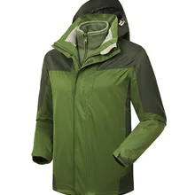 Стиль наружная водонепроницаемая куртка мужская и женская три-в-цельная Водонепроницаемая теплая куртка Рабочая одежда настраиваемый логотип