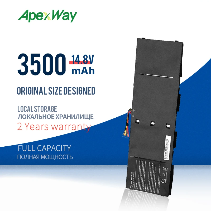 Apexway 3500mAh 14 8 V Аккумулятор для ноутбука Acer V5-472 V5-572P R7-571 ES1-51 V5-472G V5-552PG ap13b8k ap13b3k |