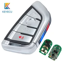 KEYECU дистанционный Автомобильный ключ 4 кнопки 433 МГц для BMW X5 X6- FCC: NBGIDGNG1