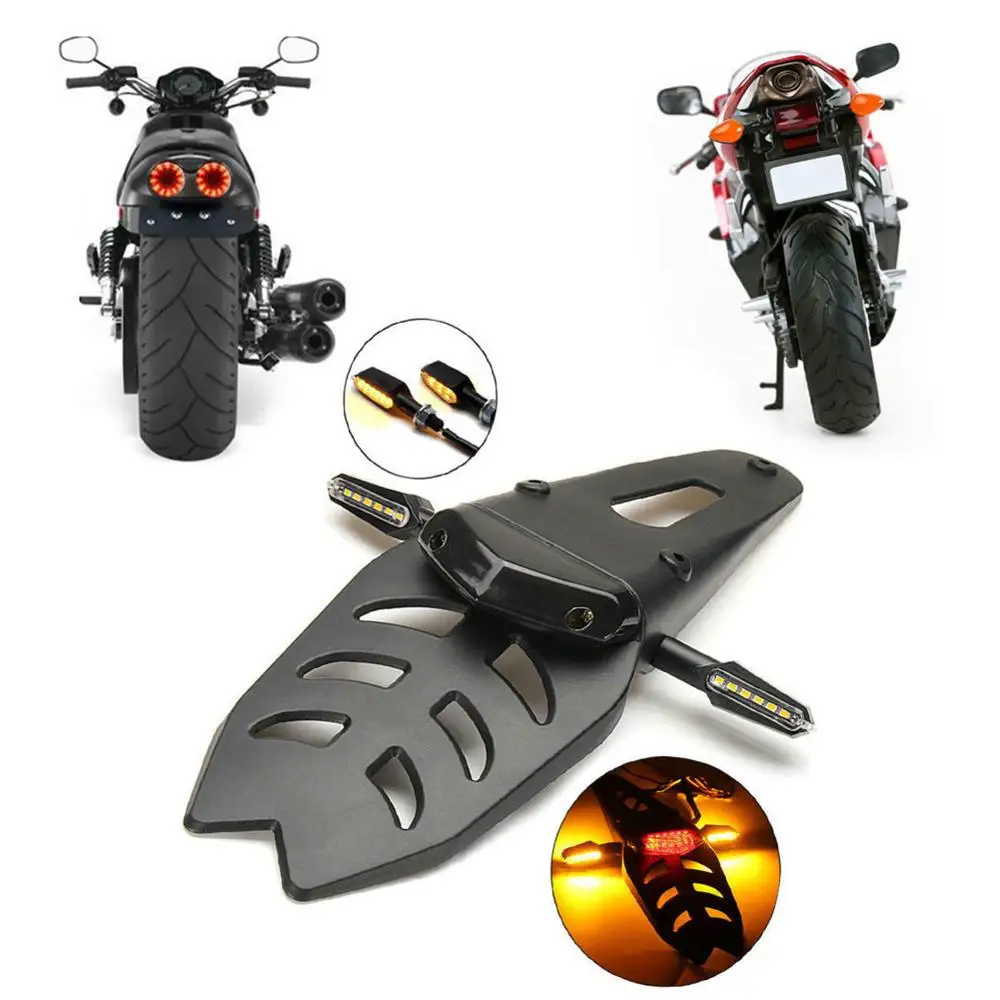 

New LED Fender Turn Signal Light Brake Tail Rear Lights for Motorcycle Dirt Bike Marker Sequential Blinker Lamp