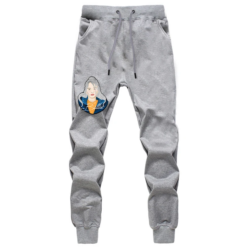 Pants 11 Billie Eilish Streetswear длинные брюки мужские Harajuku фитнес тренировка для бегунов брюки осенние хип-хоп спортивные штаны серые брюки - Цвет: Pants 11