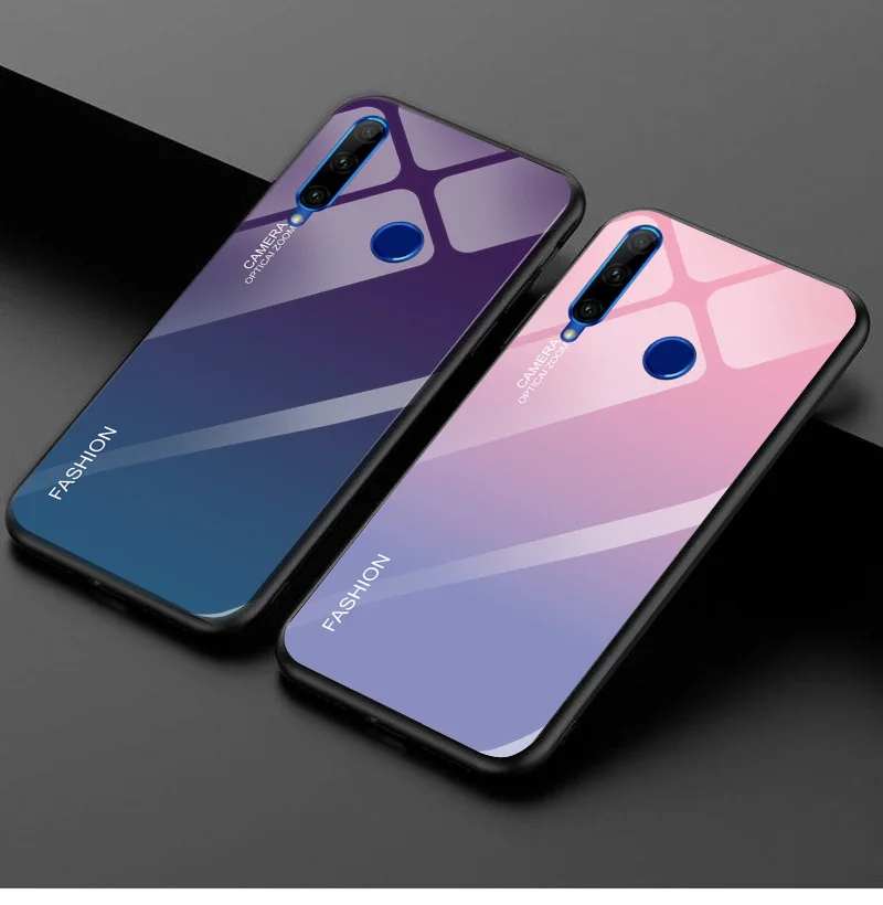 Чехол для телефона Honor 10i, чехол Honor 10i, HRY-LX1T, градиентное закаленное стекло, защитная задняя крышка для huawei Honor 10i Honor10i
