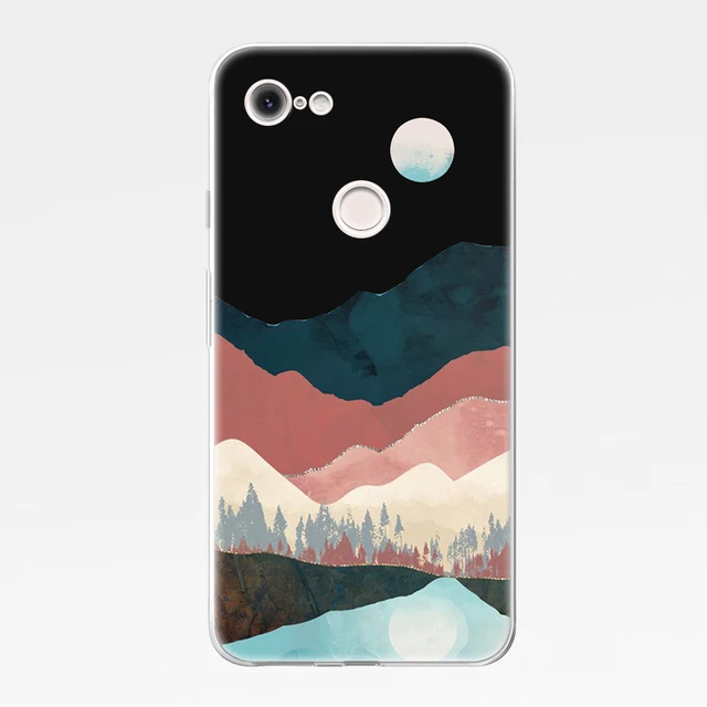 Painting Landscape Coque for Google Pixel 5 4 4a 3 3a 2 XL Soft TPU Silicone Phone Cases For Pixel 6 Pro 4XL 3XL 2XL Cover Funda W4788
