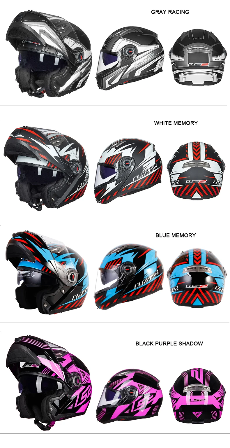 LS2 FF370 moto rcycle шлем двойной козырек Полный лицевой шлем casco ls2 откидной открытым лицом шлем moto ECE утвержден