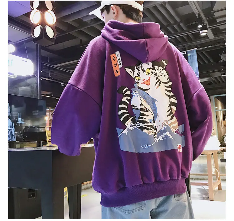 Japan Style Cats Harajuku Oversize Hoodie