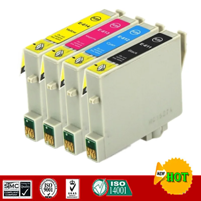 Совместимые чернильные картриджи для T0611-T0614 подходит Epson Stylus D68 D88 + DX3800 DX3850 DX4200 DX4250