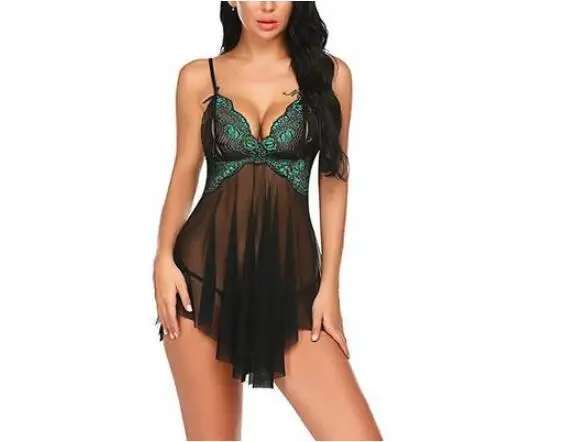 Для женщин слинг сексуальная ночная рубашка для Для женщин с лямкой на шее, комплект нижнего белья, Сексуальная Ночная Сорочка Ночное белье Roupas Feminina