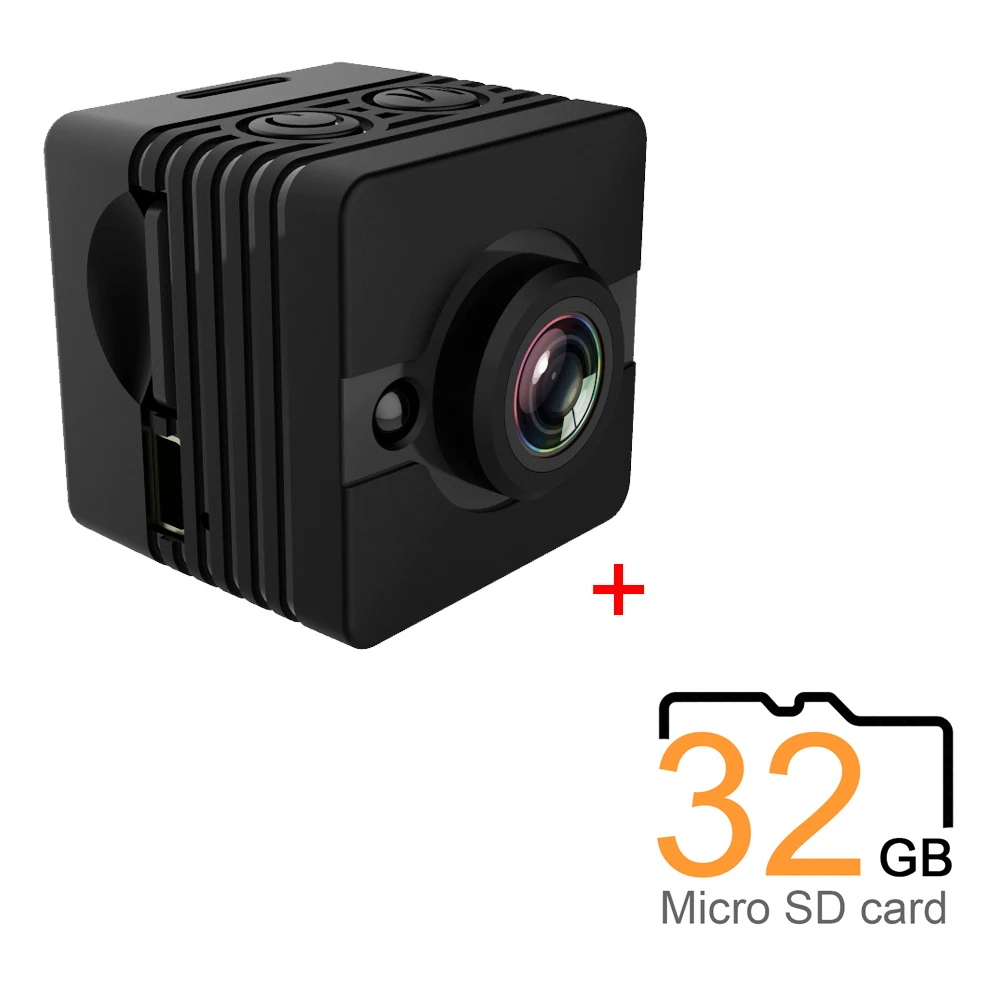 Mini Sport Camera with Night Vision, Motion Detection and Waterproof Case 1080P Surveillance  DVR Camcorder Photo Trap 