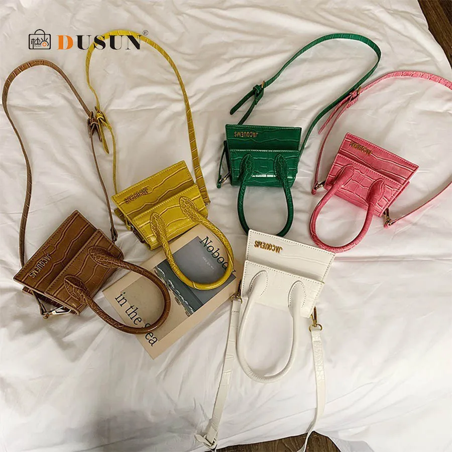 

Vintage Crocodile Pattern Ladies Shoulder Bag Mini Pu Leather Ladies Shoulder Crossbody Bag Solid Color Women Handbag purses New