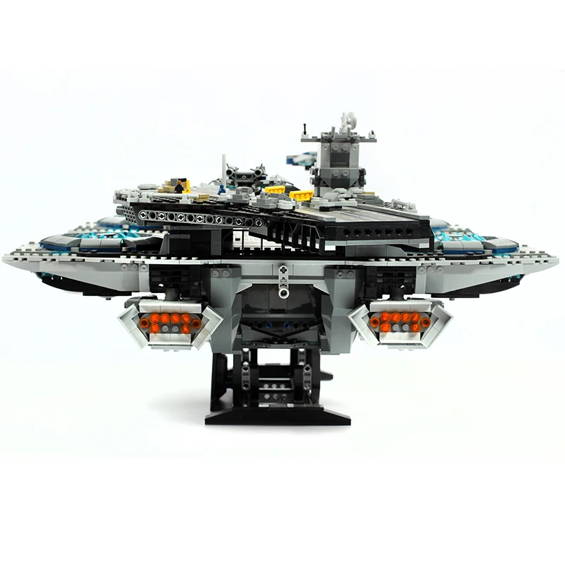 Marvel Супергерои Мстители Фигурки щит Helicarrier 3057 шт Marvel Бесконечность войны фигурные блоки детские развивающие игрушки