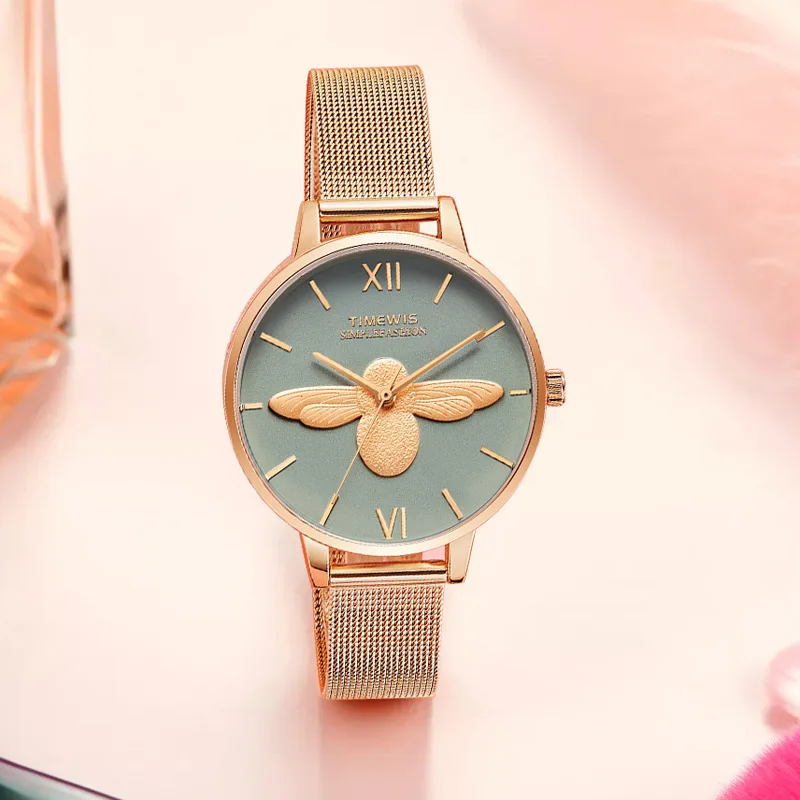 

Reloj Mujer Marcas Famosas De Lujo New Arrival Women Watches Bee Quartz Watch Fashion Ladies Watch Kol Saati Dames Horloges