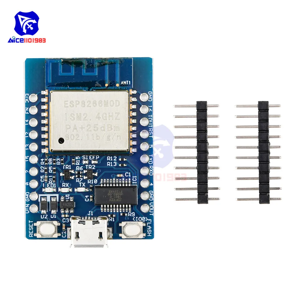 ESP-WROOM-02 Development Board WeMos D1 NodeMcu WiFi Internet for Arduino | Электронные компоненты и