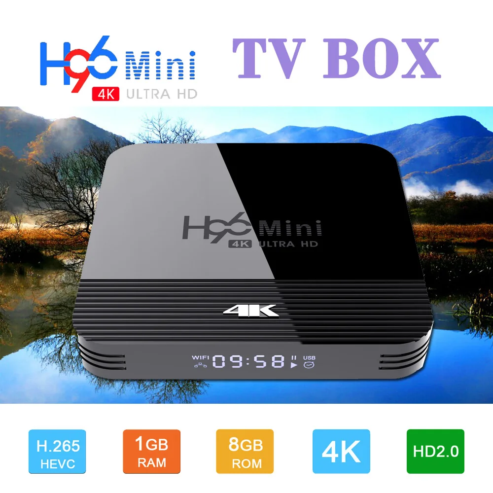 

H96 Mini Android 9.0 TV Box RK3328A Quad Core Smart tv TV BOX 2.4G/5G Wifi BT4.0 4K Ultra HD Youtube Media Player Set Top Box