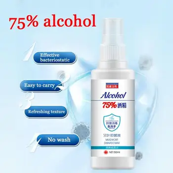 

Disposable Hand Alcohol Disinfection Spray Bottle 60ml With Sterilized 75% Alcohol