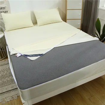 

Waterproof Mattress Cover 100% cotton Solid Color Six Sides All Inclusive Quilted Bed Mattress Protector Free shipping