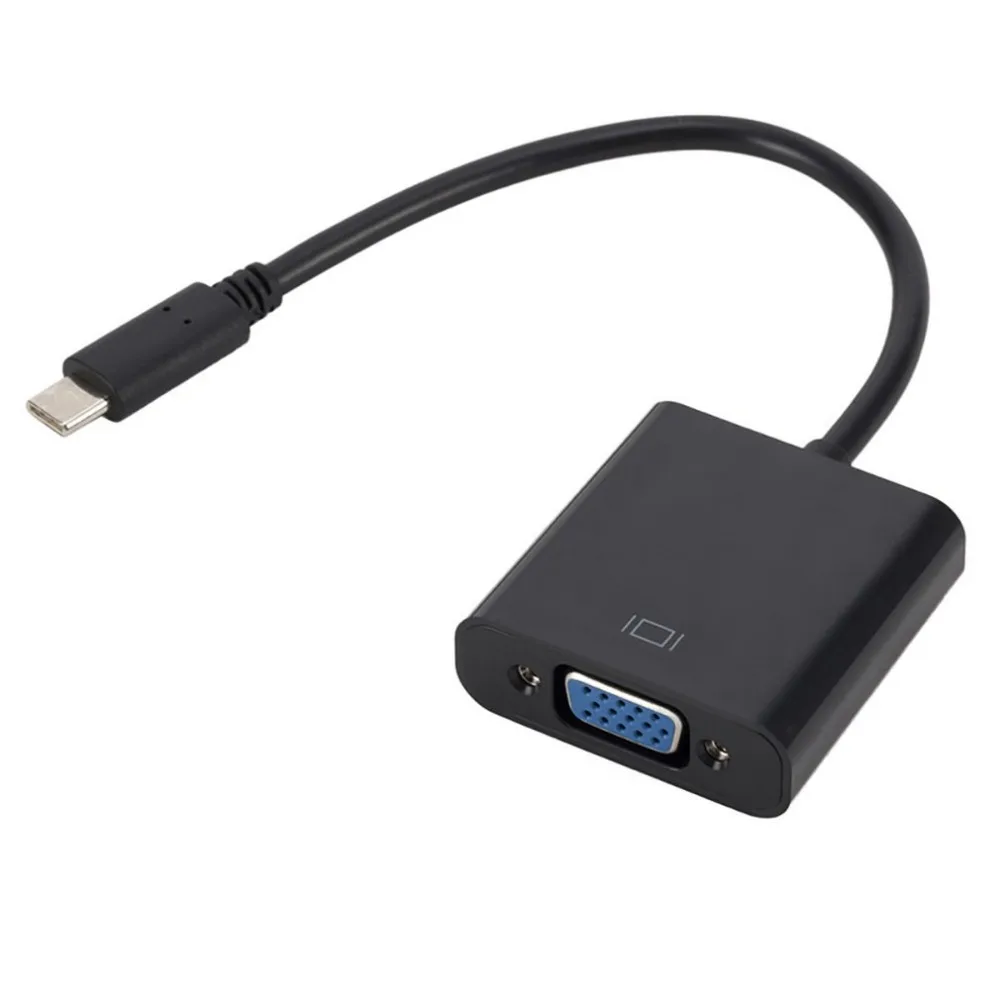 Тип C к VGA Кабель-адаптер USB C USB 3,1 к VGA адаптер для Macbook VGA кабель разветвитель дропшиппинг Лидер продаж