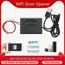 Wifi interruptor inteligente porta da garagem controlador de porta da garagem abridor ewelink controle remoto compatível com amazon alexa casa do google