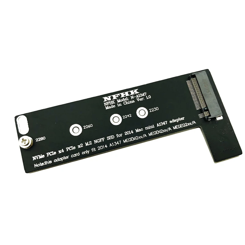 M ключ NVMe M2 SSD для применения Mac Mini A1347 MEGEN2 MEGEM2 MEGEQ2 адаптер PCI express NGFF 760P 600P riser card
