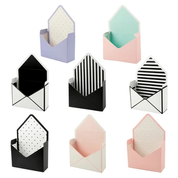 

Envelope Fold Flower Box Container Bouquet Floral Flower Arrange Gift Case Christmas Party Wedding Decorate Flower Box Organizer