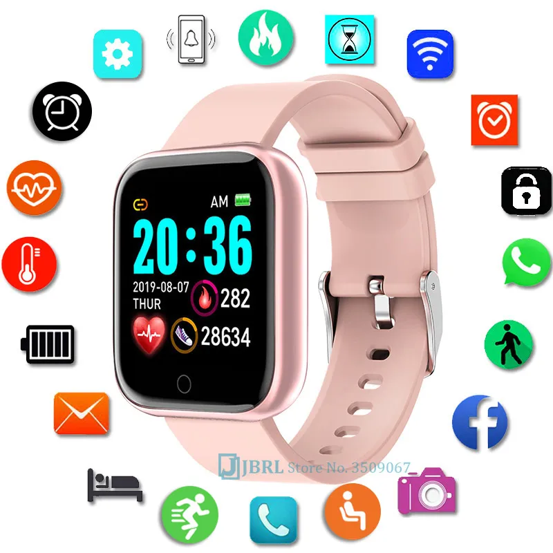 Smart Watch Kids Children Smartwatch For Girls Boys Electronic Smart Clock Students Child Sport Smart-Watch Aged 8-18 Year