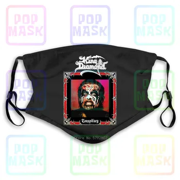 

Dust Mask with Filter King Diamond Conspiracymercyful Fate Portrait Heavy Metal Washable Reusable Mask
