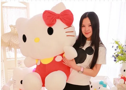 Hello kitty кукла hello kitty kt кошка большого размера плюшевые игрушки плюшевая кукла